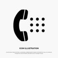 Apps, Call, Dial, Phone solid Glyph Icon vector