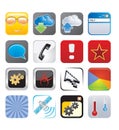 Apps icon set four Royalty Free Stock Photo