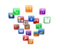 Apps icons Royalty Free Stock Photo