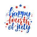 APPY FOURTH OF JULY, 4TH OF JULY, USA HAPPY INDEPENDENCE DAY- handwritten invitation desigh