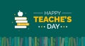 appy Teacherâs Day background or banner design