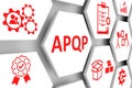 APQP concept cell background 3d Royalty Free Stock Photo