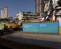 Mumbai metro project in progress at acharya atre chowk worli naka Mumba