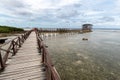 People walking Cloud 9 surfing tower, Siargao , Philippines, Apr 27, 2019