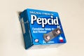 Apr 27, 2020 Sunnyvale / CA / USA - Two Pepcid pills placed on an opened box; Pepcid is one of the brand name under which