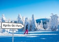 Apres Ski Party Sign Royalty Free Stock Photo
