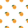 Kawaii Cartoon Apricot.