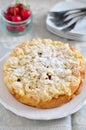 Apricot Cherry Streusel Cake