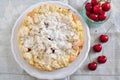 Apricot Cherry Streusel Cake