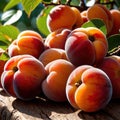 Apricot fresh raw organic fruit