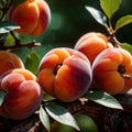 Apricot fresh raw organic fruit