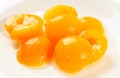 Apricot halves Royalty Free Stock Photo