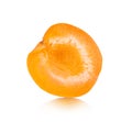 Apricot halves on an