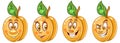 Apricot. Food Emoji Emoticon collection