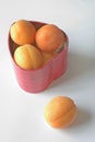 Apricot heart Royalty Free Stock Photo