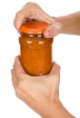 Apricot home-made jam Royalty Free Stock Photo