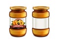 Apricot Jam glass jar