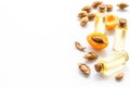 Apricot kernel oil with apricots and dried apricot kernels