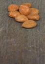 Apricot Kernels on wood