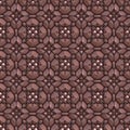 Apricot pink peach pearl carving ceramic mosaic metal paper stone origami wood floral ornament seamless texture