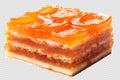 Apricot slice isolated on transparent background Royalty Free Stock Photo