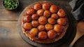 Apricot Tart On Wooden Table Royalty Free Stock Photo