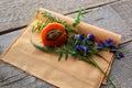 Apricot , tree, newspaper, leaves, ship, bottle, cloth