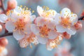Apricots blossom in spring Royalty Free Stock Photo