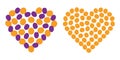 Apricots and Plums Mix and apricots heart shaped Abstract Summertime Backgrounds Texture Set 2 idea