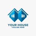Twin house logo design