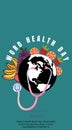 World Health Day, the concept of family medicine and insurance. stethoscope and people and heart