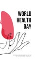 World Health Day, the concept of family medicine and insurance. stethoscope and people and heart