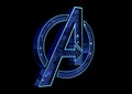 April 8, 2019, Brazil. Logo Avengers Endgame. Avengers Endgame is a film produced by Marvel Studios