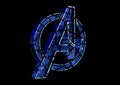 April 8, 2019, Brazil. Logo Avengers Endgame. Avengers Endgame is a film produced by Marvel Studios. Logo cracks effect