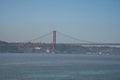 25 april bridge photo. Popular bridge in Lisbon