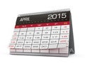 April 2015 calendar