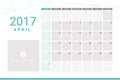 April 2017 calendar