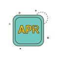 April Calender icon design vector Royalty Free Stock Photo