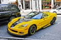 Kiev, Ukraine; April 3, 2014; Chevrolet Corvette Convertible in the city Royalty Free Stock Photo