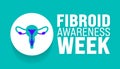 April is Fibroid Awareness Week background template. Holiday concept. use to background, banner, placard, Royalty Free Stock Photo