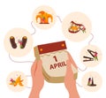 April First Day Background