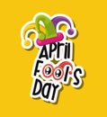 April fools day design Royalty Free Stock Photo