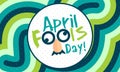 Greeting April Fools Day - Vector