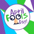 Greeting April Fools Day - Vector