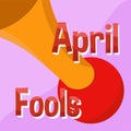 April fools day poster Royalty Free Stock Photo