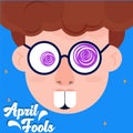 April fools day poster Royalty Free Stock Photo