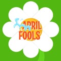 April fools day poster Royalty Free Stock Photo