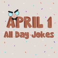 April fools day poster Royalty Free Stock Photo