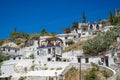 April 10, 2020, Granada,Spain. White houses of Granada. Views of the Sacromonte and Albaicin, old Muslim quarter district of