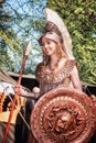 Athena the Goddess of War and Wisdom during the Elf Fantasy Fair